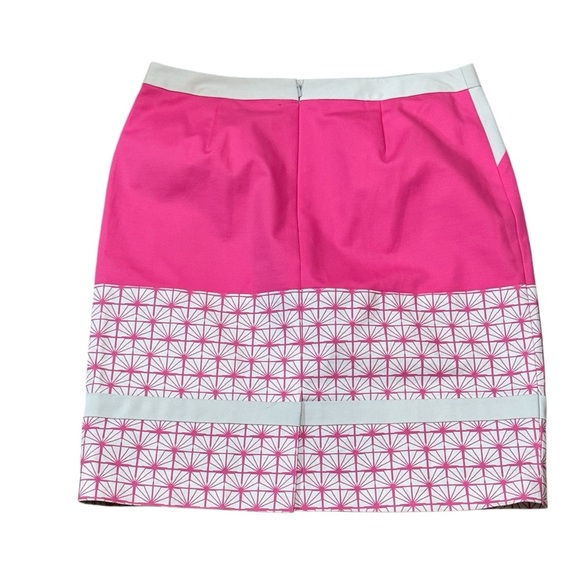 Halogen Pink Gray Starburst Color Block Legally Blonde Pencil Skirt Womens 8 - Picture 4 of 14